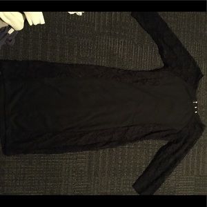 Black dress with lace